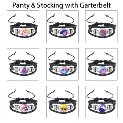 9 Styles Panty & Stocking with Garterbelt Cartoon Anime Bracelet Wristband