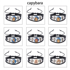10 Styles Capybara Cartoon Anime Bracelet Wristband