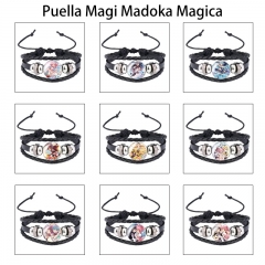 12 Styles Puella Magi Madoka Magica Cartoon Anime Bracelet Wristband