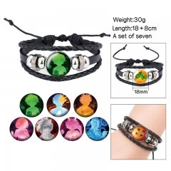 7PCS/SET My Hero Academia Cartoon Anime Bracelet Wristband
