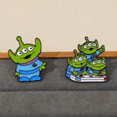 2 Styles Toy Story Alien Cartoon Pin Anime Alloy Brooch