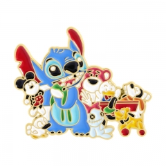 Lilo & Stitch Cartoon Alloy Badge Pin Anime Brooch