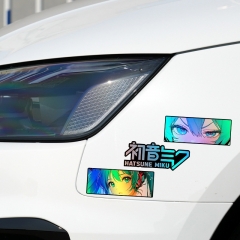 初音未来汽车贴纸JDM动漫二次元车身侧后窗玻璃电脑机箱装饰贴纸
