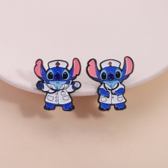 2 Styles Lilo & Stitch Cartoon Alloy Badge Pin Anime Brooch