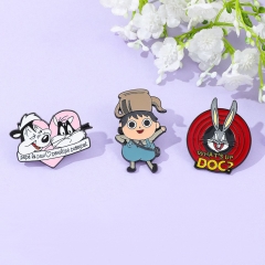 3 Styles Bugs Bunny Cartoon Pin Anime Alloy Brooch