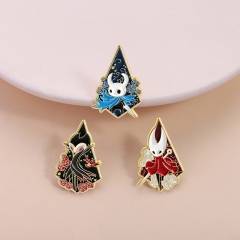 3 Styles Hollow Knight Cartoon Alloy Badge Pin Anime Brooch