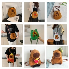 23 Styles Capybara Cartoon Anime Plush Crossbody Bag