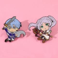 2 Styles Frieren: Beyond Journey's End Cartoon Pin Anime Alloy Brooch