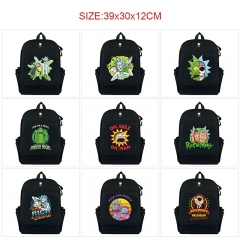 瑞克与莫蒂-10款 动漫帆布翻盖背包