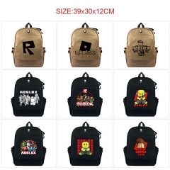 ROBLOX-10款 动漫帆布翻盖背包