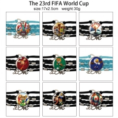 11 Styles FIFA World Cup Cartoon Anime Bracelets