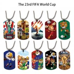 11 Styles FIFA World Cup Cartoon Anime Necklace