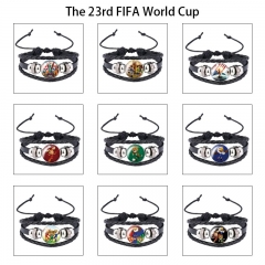 12 Styles FIFA World Cup Cartoon Anime Bracelets