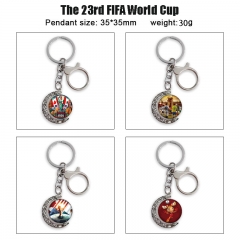 11 Styles FIFA World Cup Cartoon Anime Keychain