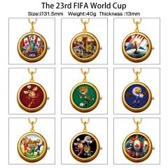 11 Styles FIFA World Cup Cartoon Anime Alloy Watch Necklace