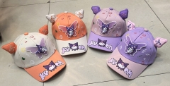 4 Styles Sanrio Kuromi Cartoon Cap Anime Baseball Hat