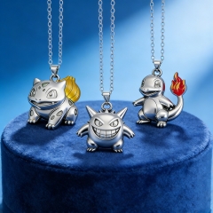 3 Styles Pokemon Cartoon Anime Alloy Necklace