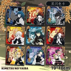 10*10cm 10 Styles Demon Slayer: Kimetsu no Yaiba Cartoon Anime Acrylic Coloured Paper