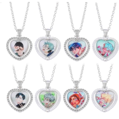 4 Styles Alien Stage Cartoon Anime Alloy Necklace