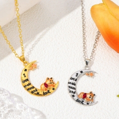 2 Styles Winnie the Pooh Cartoon Anime Alloy Necklace