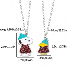 Snoopy Cartoon Anime Alloy Necklace