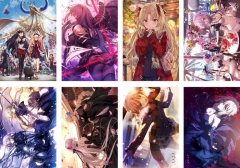8PCS/SET Fate/stay night Cartoon Cosplay Decoration Anime Poster