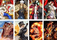 8PCS/SET One Piece Cartoon Cosplay Decoration Anime Poster