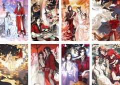 8PCS/SET Tian Guan Ci Fu Cartoon Cosplay Decoration Anime Poster