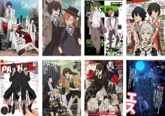 8PCS/SET Bungo Stray Dogs Cartoon Cosplay Decoration Anime Poste