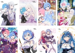 8PCS/SET Re: Life in a Different World from Zero Cartoon Cosplay Decoration Anime Poster