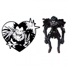 2 Styles Death Note Cartoon Pin Anime Alloy Brooch