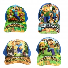4 Styles Minecraft Cartoon Cap Anime Baseball Hat
