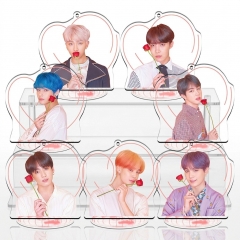 防弹少年团BTS7V金泰亨硕珍南俊郑号锡无缝夹层内印立牌挂件