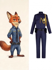 疯狂动物城 2 尼克cos服尼克狐狸警官套装电影角色cosplay扮演服