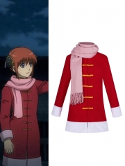 银魂cos 神乐冬装 毛呢冬装大衣二次元角色同款cosplay舞台扮演服