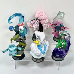 6PCS/SET Pokemon Cartoon Anime PVC Figure