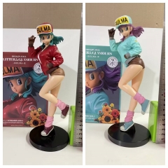 2 Styles 27CM Dragon Ball Z Bulma Cartoon Anime PVC Figures