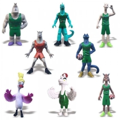 8PCS/SET GOAT Cartoon Anime PVC Figures
