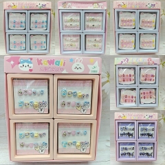 12个）新款萌趣卡通吉伊卡哇精品美甲指甲贴儿童女孩穿戴贴片手工玩意