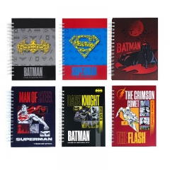 6 Styles Authentic Superman Batman Cartoon Anime Notebook
