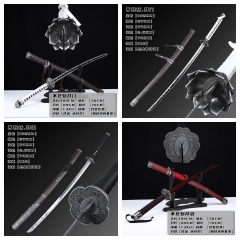 （Metal）4 Styles Sekiro: Shadows Die Twice Cartoon Anime Metal Sword Weapon