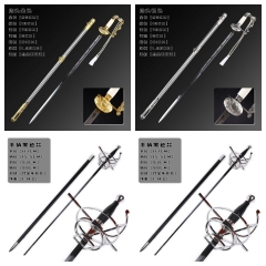 （Metal）6 Styles Guard of honour Cartoon Anime Metal Sword Weapon