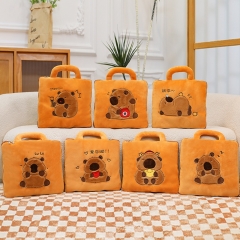 7 Styles 100*160cm Capybara Cartoon Anime Plush Blanket
