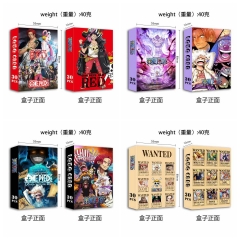 海贼王 动漫周边新款30张双面小卡 盒装高清照片卡书签写真卡lomo卡