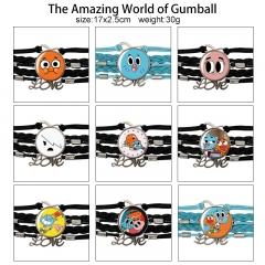 10 Styles The Amazing World of Gumball Cartoon Anime Bracelet Wristband