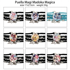 12 Styles Puella Magi Madoka Magica Cartoon Anime Bracelet Wristband