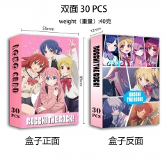 孤独摇滚  动漫周边新款30张双面小卡 盒装高清照片卡书签写真卡lomo卡
