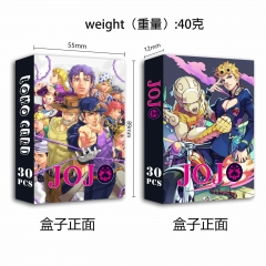 JOJO动漫周边新款30张双面小卡 盒装高清照片卡书签写真卡lomo卡
