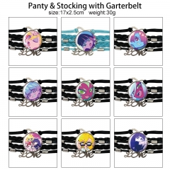 9 Styles Panty & Stocking with Garterbelt Cartoon Anime Bracelet Wristband