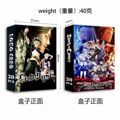 30PCS/SET Black Clover Cartoon Anime Lomo Card